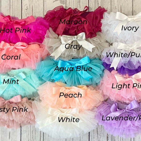 Baby Tutu Bloomer - Nappy Cover - Ruffle Tutu Bloomers - Baby Photo Shoot - Cake Smash Outfit - Baby Shower Gift - First Birthday