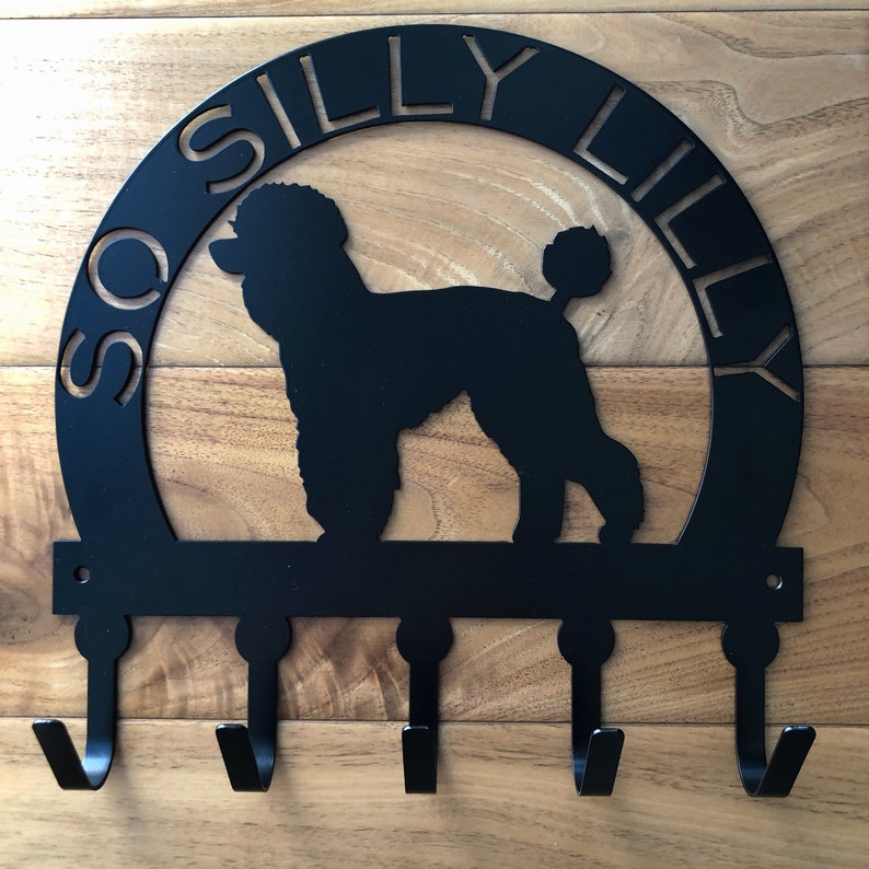 Personalized Metal Dog Leash Holder Metal Key Holder Metal Etsy