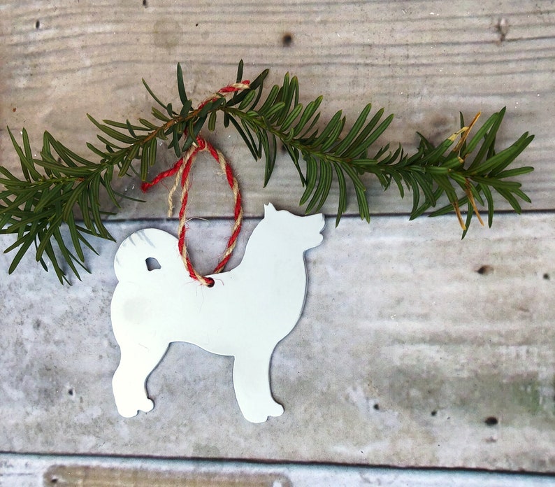 malamute christmas ornament