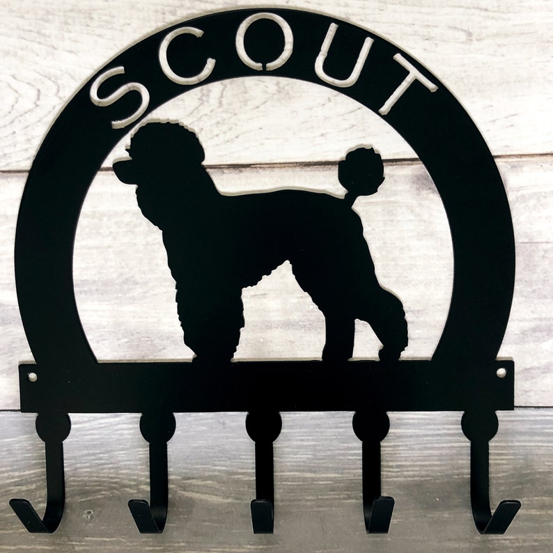 Personalized Metal Dog Leash Holder Metal Key Holder Metal Etsy