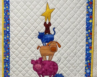Barnyard Friends Quilted Wall Hanging
