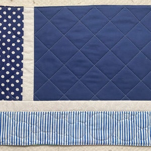 Colorful Quilted Placemat Navy Blue