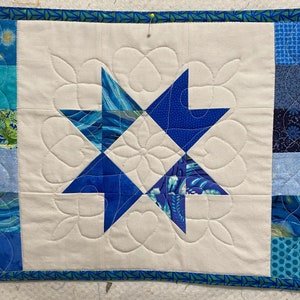 Quilted Placemat - Blue