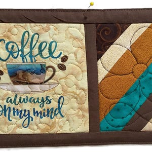 Barista Quilted Mug Rug