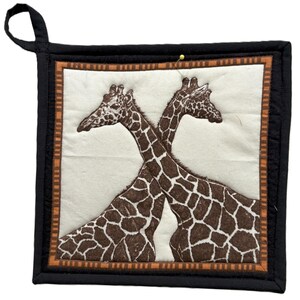 African Animal Quilted Potholder
