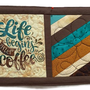 Barista Quilted Mug Rug