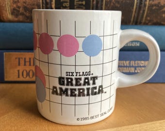 Mini Six Flags Great America Espresso Mug - 1980s - Souvenir