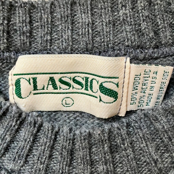 Wool Blend Classics Sweater - Geometric - Size S/M - image 2