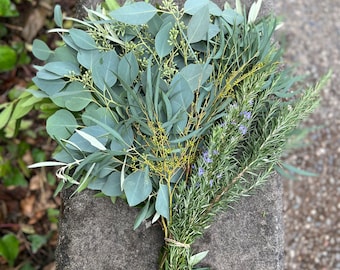 Fresh Assorted Eucalyptus and Greenery Sampler Bunch