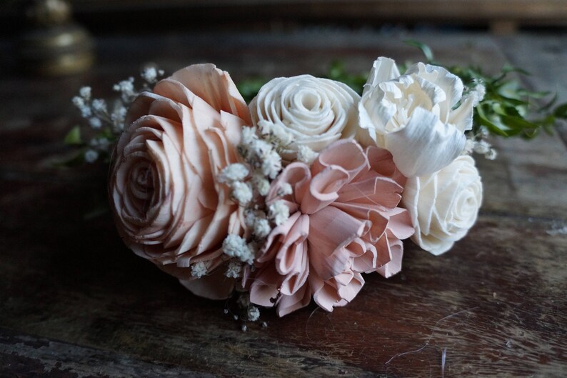 Fairy Queen Sola Flower Hair CrownHair Wreath Hair CircletFully CustomizableWood Flower Hair Accessory