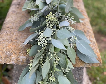 Fresh Seeded Eucalyptus Garland, Handmade with Fresh Greenery, Great for Weddings and Special Occasions!