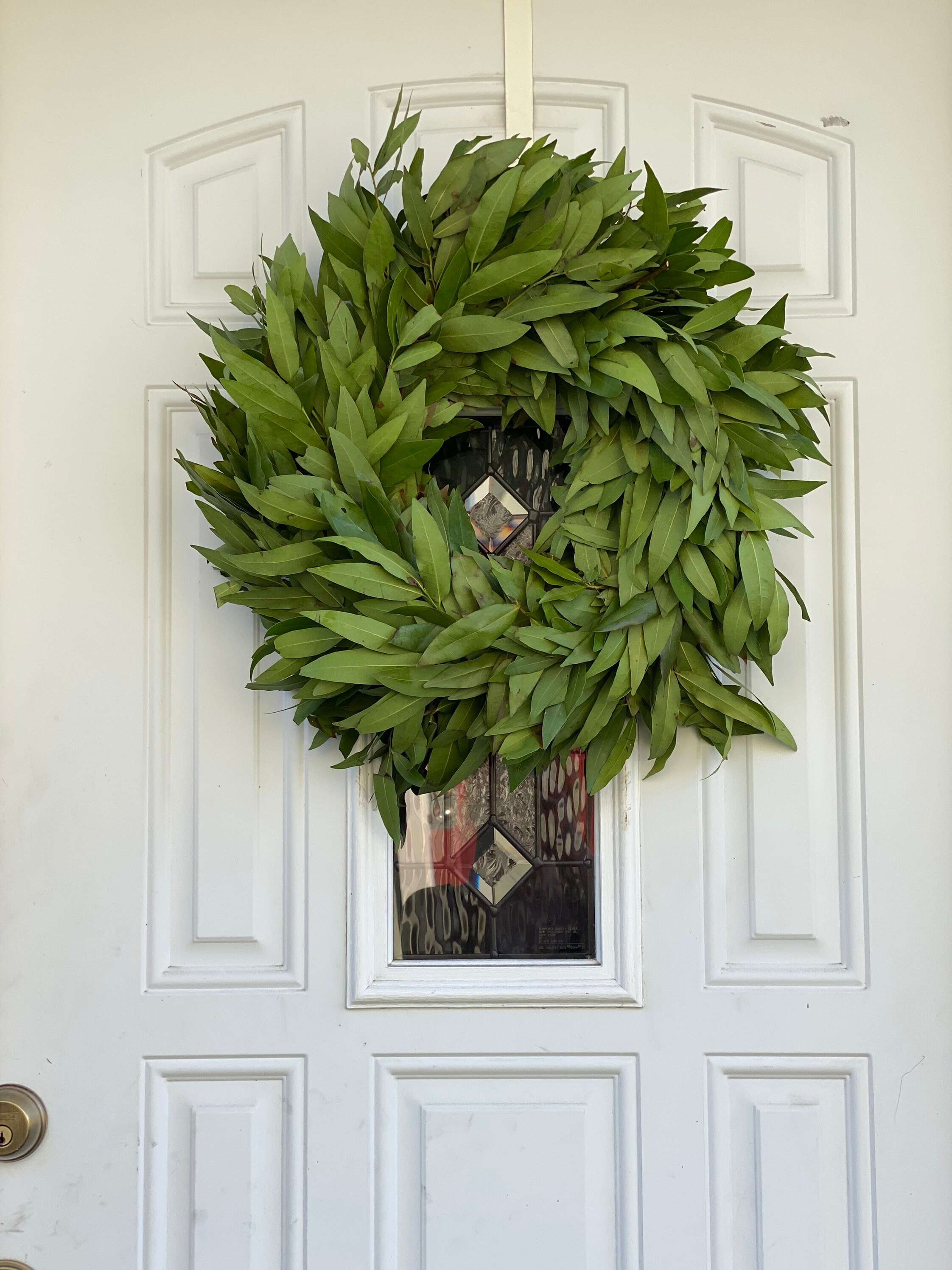 Fresh and Fragrant Handmade Bay Leaf Greenery Wreath - Thumbnail 2