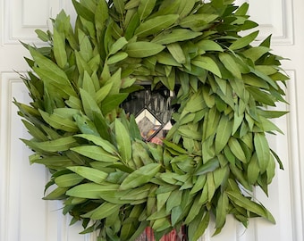 Fresh and Fragrant Handmade Bay Leaf Greenery Wreath
