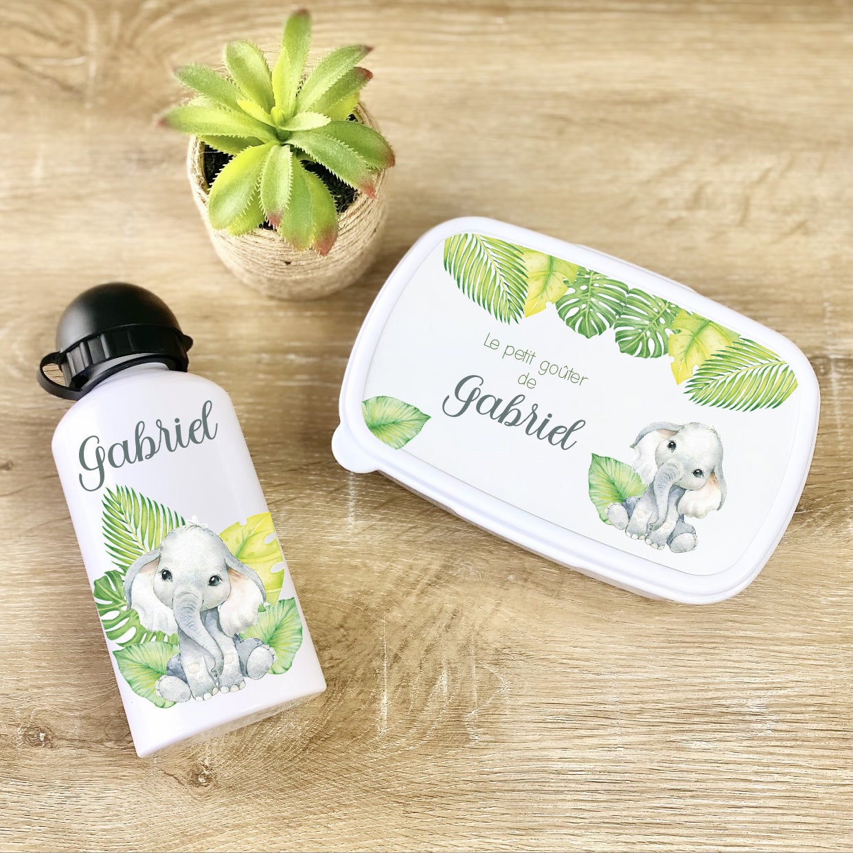 Gourde Isotherme Personnalisée Enfant Eléphanteau