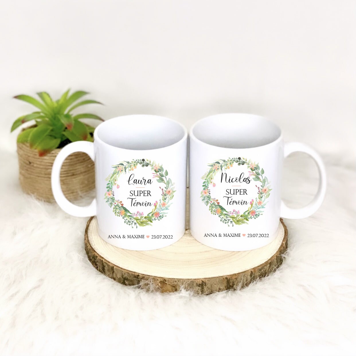 Mug/Tasse Personnalisé Mariage/Témoin Super Témoin