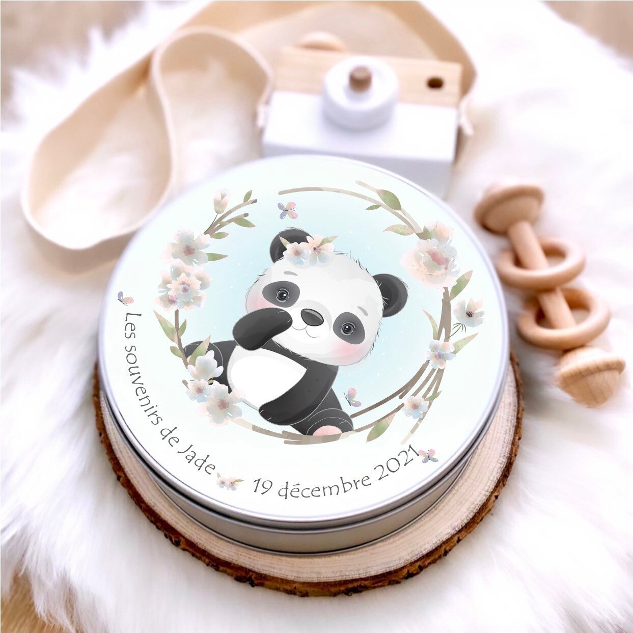 Boîte Souvenirs de Naissance Personnalisé/Cadeau Personnalisé Petit Renard