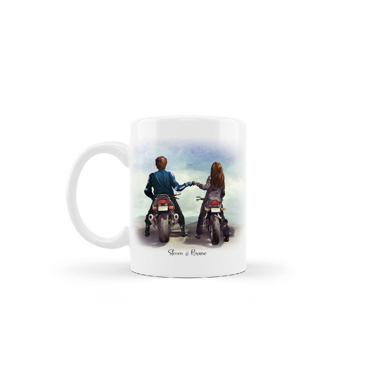 Mug/Tasse Personnalisé Couple à Moto