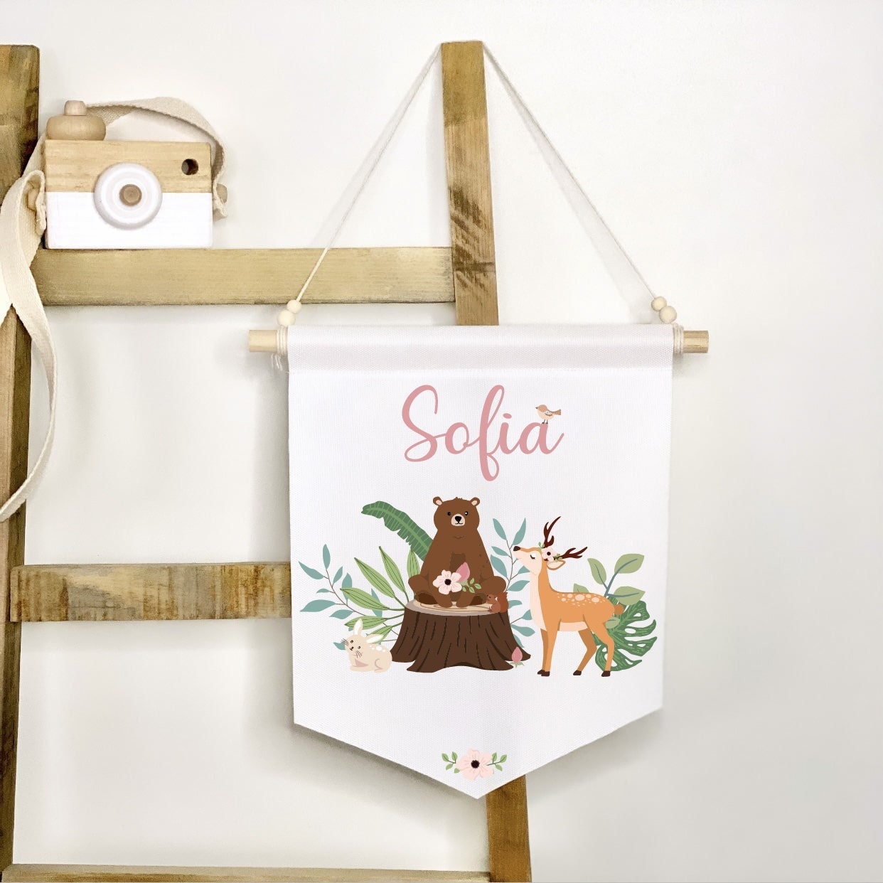 Bannière Personnalisée/Cadeau Naissance Personnalisé/Décoration Chambre Enfant Personnalisée Dans La