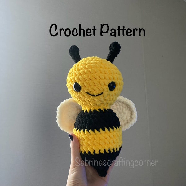 Eddie The Bumblebee Crochet Pattern/ Low-Sew Bee Pattern