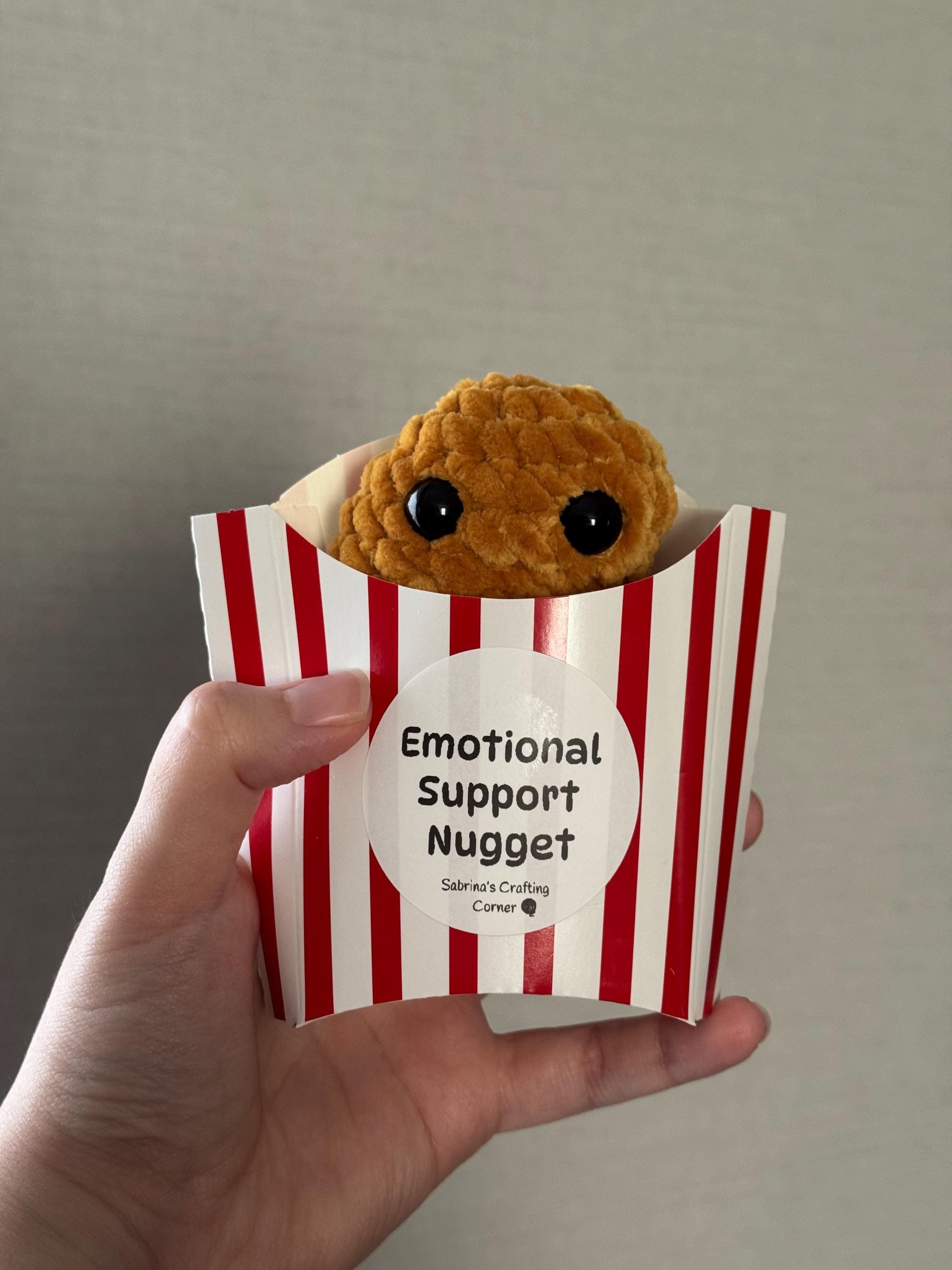Emotional Support Nugget Crochet Plushie - Etsy