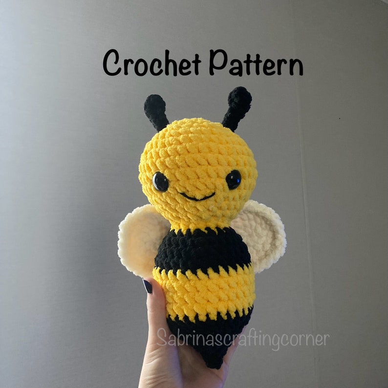 Eddie the Bumblebee Crochet Pattern/ Lowsew Bee Pattern Etsy