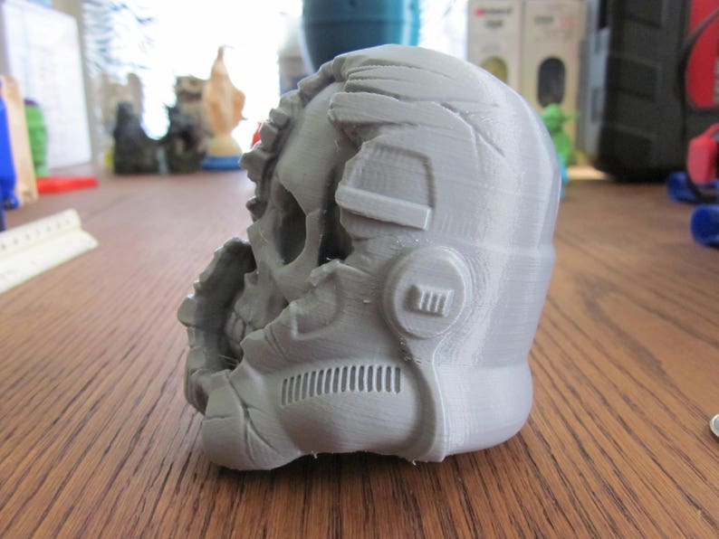 stormtrooper helmet with skull