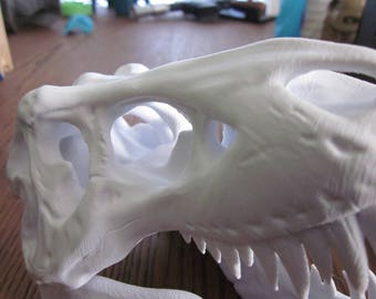 T-Rex Skull 3D printed Dinosaur skull, Tyrannasaurus Rex fossil, Jurassic Park Dorm Decor Educational Gift, 3D fossil model