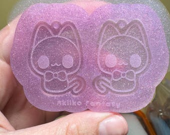 Molde de silicona de gatito fantasma