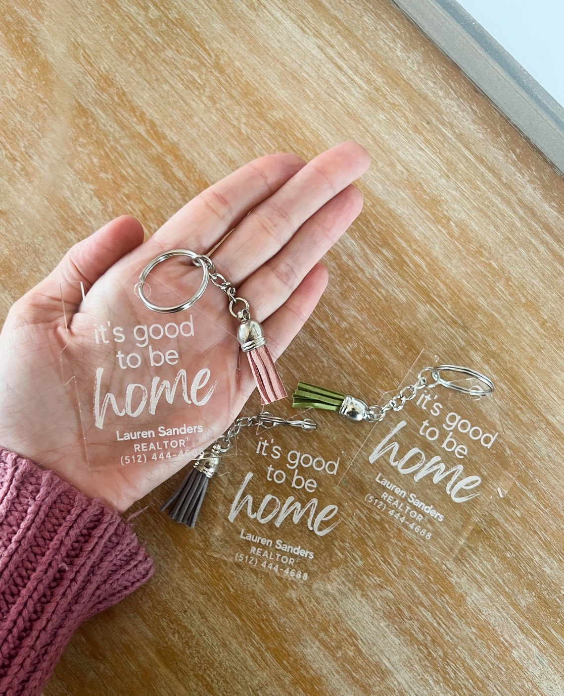 Set of Real Estate Keychains Realtor Closing Gift Marketing Etsy
