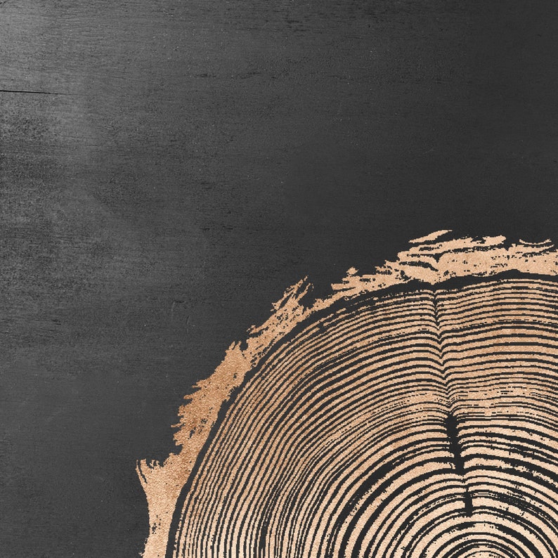 Set of 2 prints Tree stump print Modern wall decor Tree Etsy