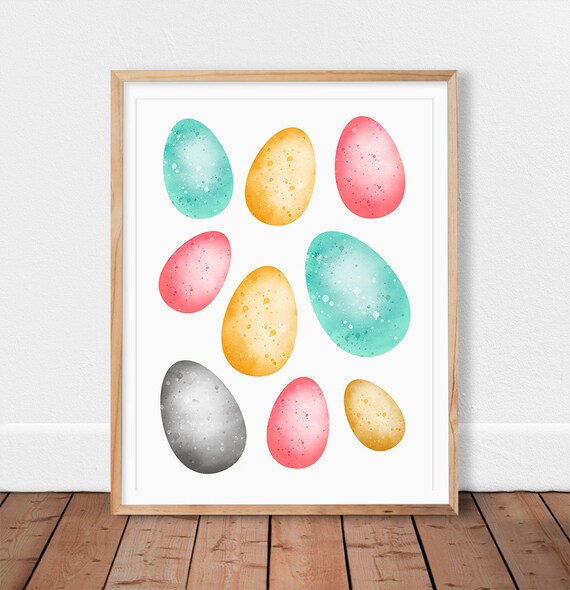 Dinosaur Eggs Printable Easter Decor Eggs Print Nursery | Etsy