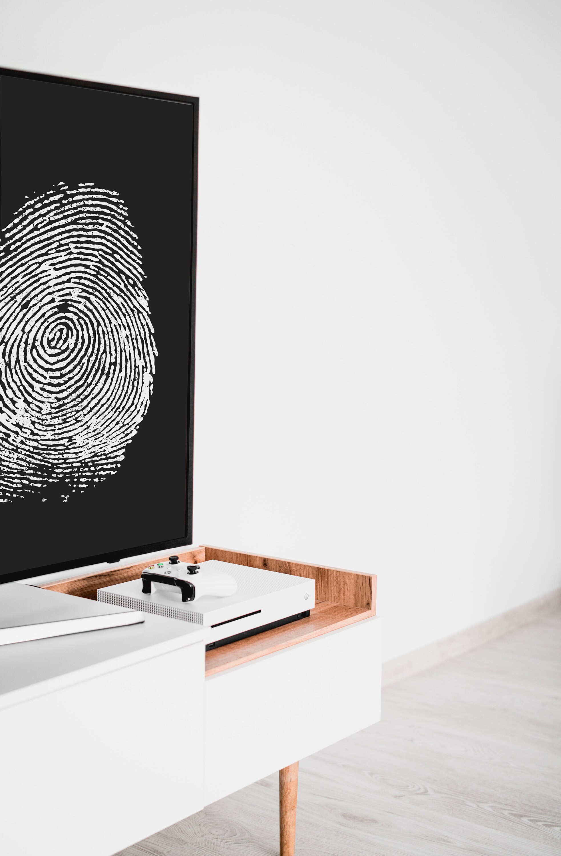 Fingerprint Wall Art Printable Wall Art Black and White Etsy