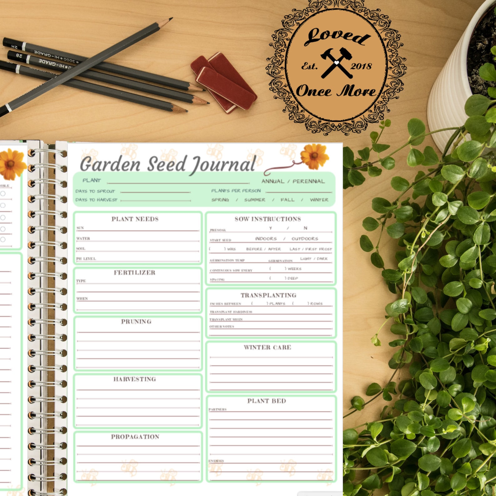 Garden Journal - Garden Planner Record Garden Plant Experiences Year to ... Garden Journal - Garden Planner Record Garden Plant Experiences Year to ...