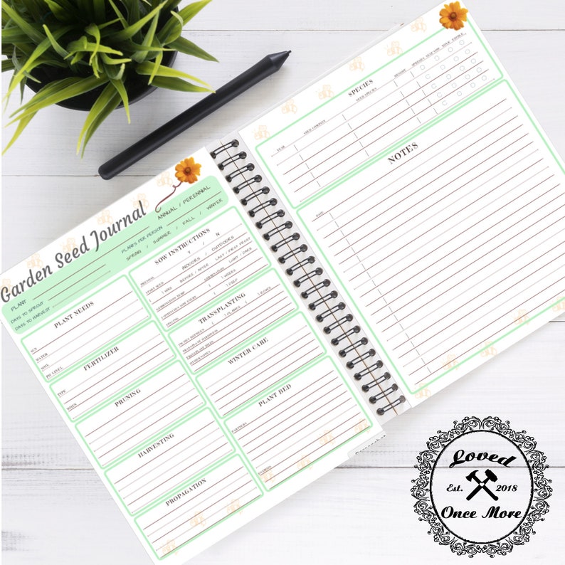 Garden Journal Garden Planner Record Garden Plant experiences Year to Year image 3