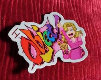 Ich objekte! Elle Woods Ace Anwalt Holographic Stardust Sticker