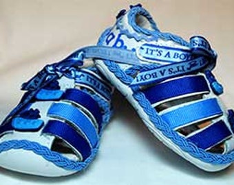 Tuggy Blue Shoes - 3 to 6 Months