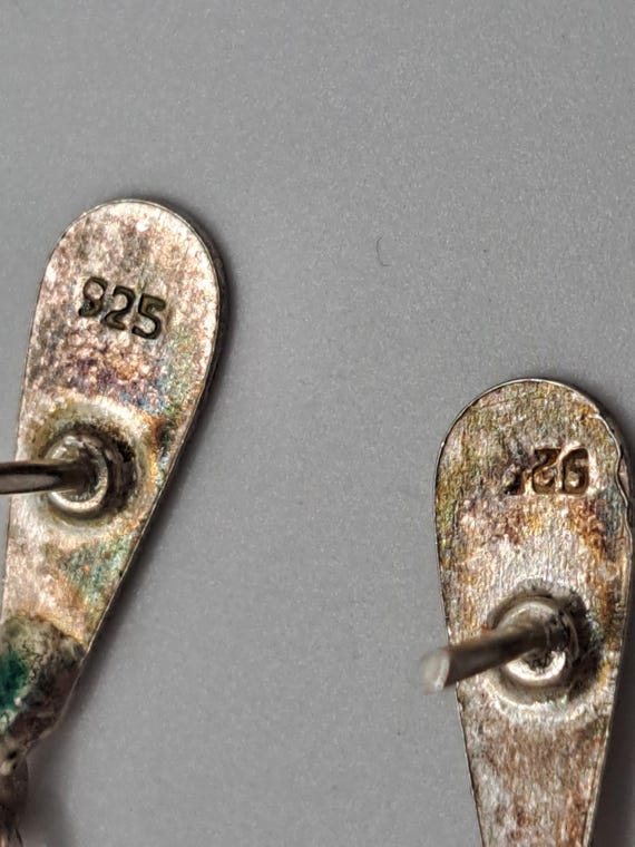 925 geometric dangle earrings - image 5