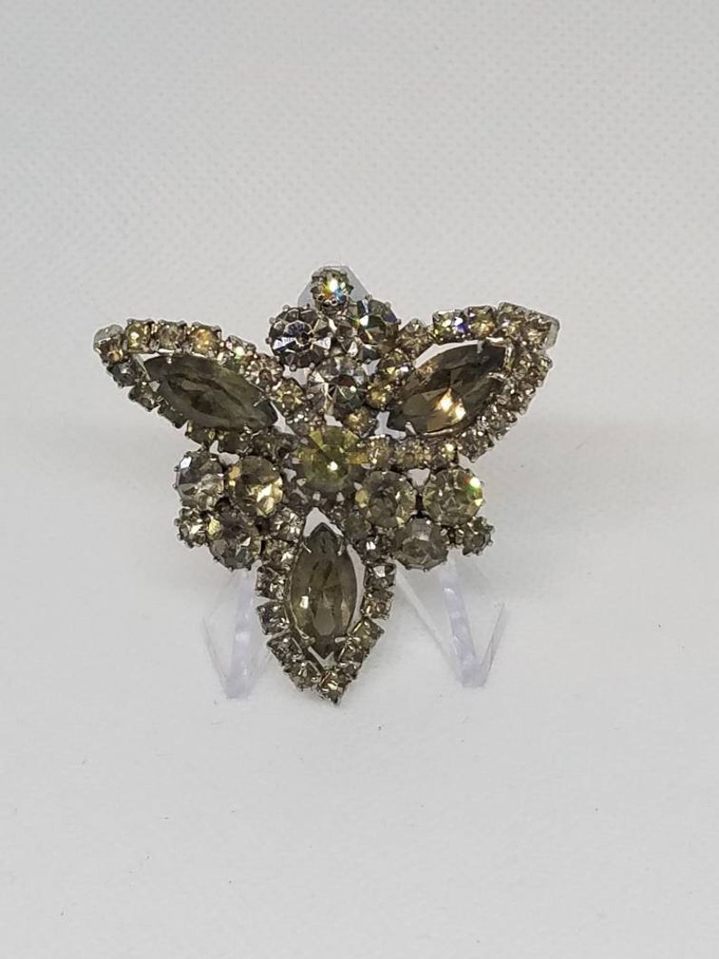 Beautiful smokey vintage brooch