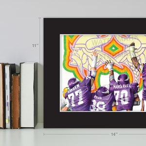 Minnesota Vikings - 1970's - Purple People Eaters - Art Print