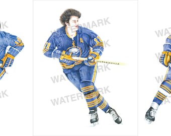 Buffalo Sabres French Connection Art Prints: Perreault, Martin, Robert (3 PACK)
