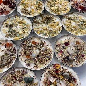 Assorted Intention Tea Light Candles | Crystal Candles | Money and Prosperity Candle | Ritual Candles | Pretty Candles | Gift Sets