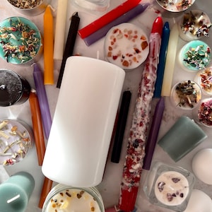 Assorted Candles Mystery Box | Crystal Candles | Mystery Box | Pillar Candles | Ritual Candles | Intention Candles | Spell Candles
