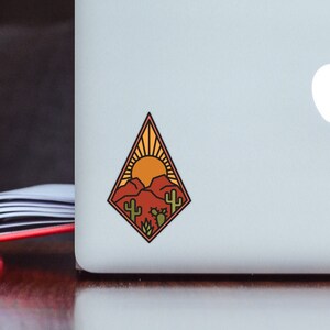 Desert Scene Sticker | Water Bottle Decal | Car Window Decal | Laptop Decal