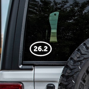 Marathon 26.2 Vinyl Decal | Water Bottle Decal | Car Window Decal | Laptop Decal