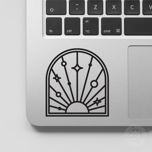 Starry Night Vinyl Decal | Water Bottle Decal | Car Window Decal | Laptop Decal