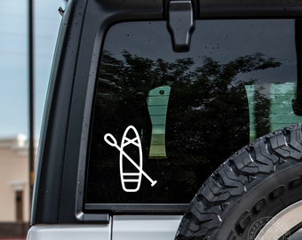 Paddle Board Vinyl Decal | Water Bottle Decal | Car Window Decal | Laptop Decal