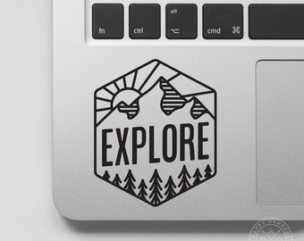 Explore Badge Vinyl Decal | Water Bottle Decal | Car Window Decal | Laptop Decal