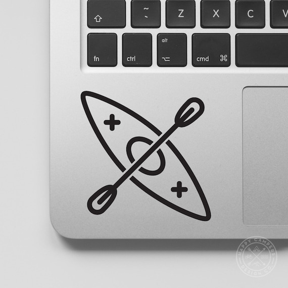 Kayak Icon Vinyl Decal | Water Bottle Decal | Car Window Decal | Laptop Decal