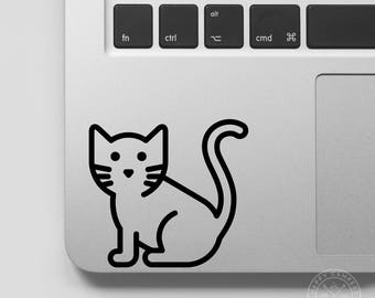 Cat Icon Vinyl Decal | Water Bottle Decal | Car Window Decal | Laptop Decal