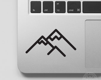 Mountains Icon Vinyl Decal | Water Bottle Decal | Car Window Decal | Laptop Decal